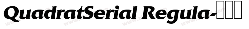 QuadratSerial Regula字体转换